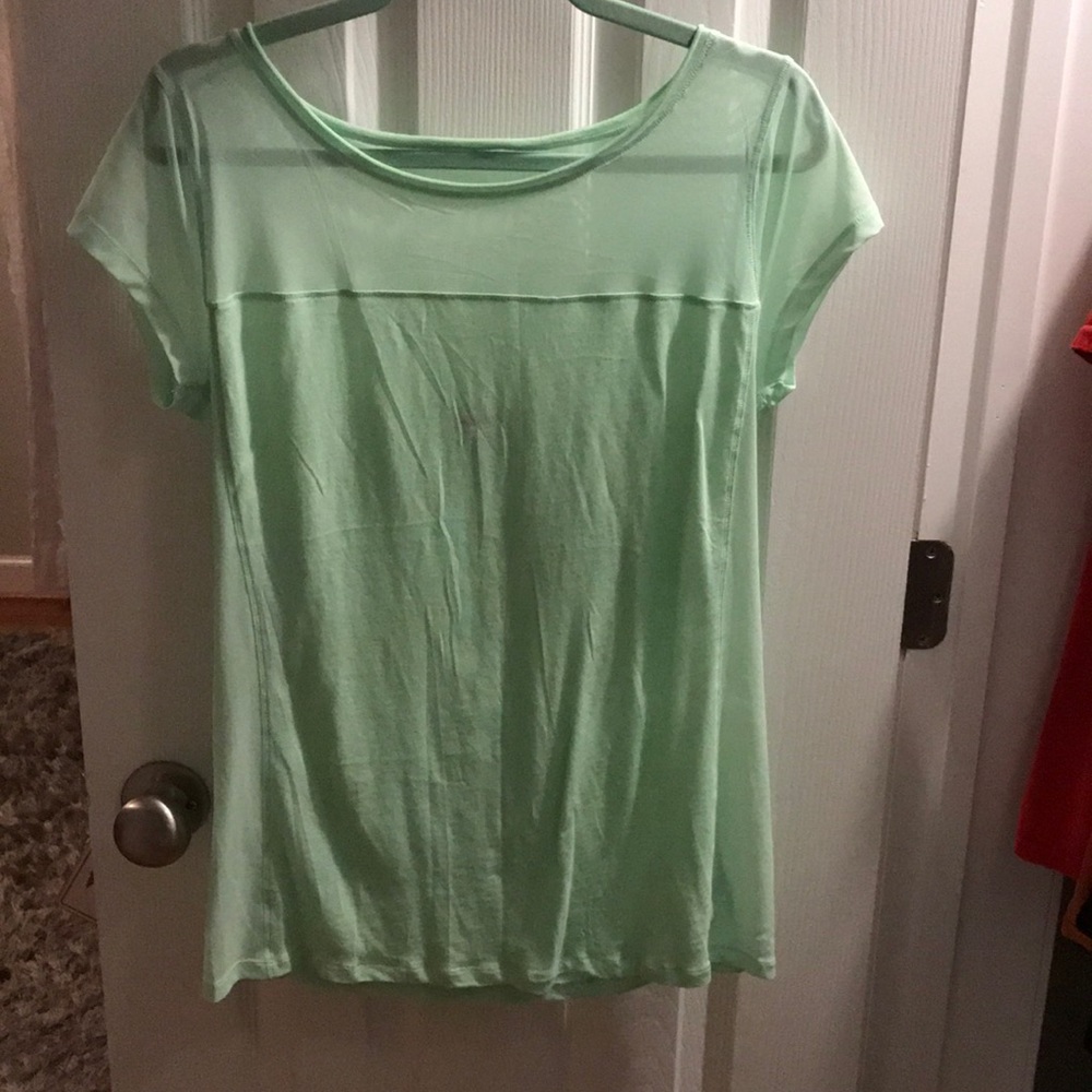 Mint green top